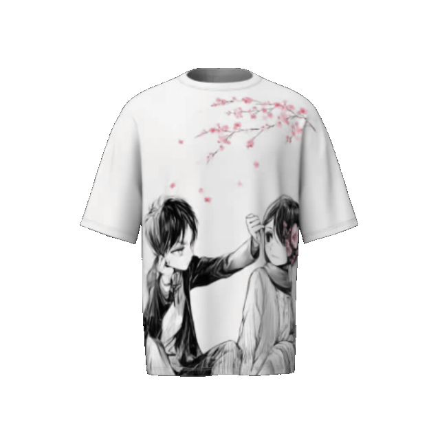 EREN AND MIKASA OVERSIZED T-SHIRT