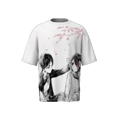 EREN AND MIKASA OVERSIZED T-SHIRT
