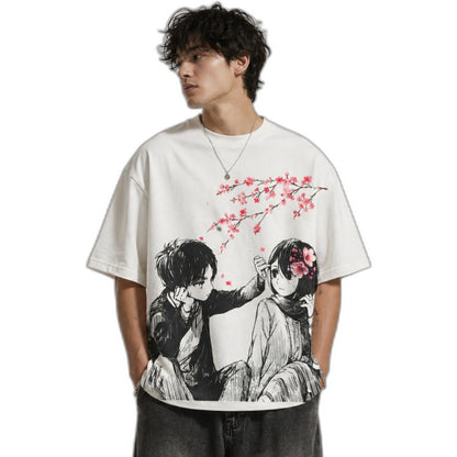 EREN AND MIKASA OVERSIZED T-SHIRT