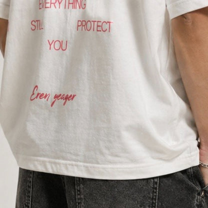 EREN AND MIKASA OVERSIZED T-SHIRT