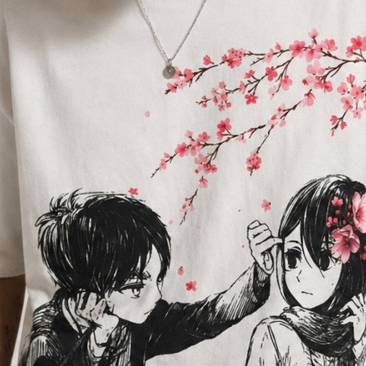 EREN AND MIKASA OVERSIZED T-SHIRT
